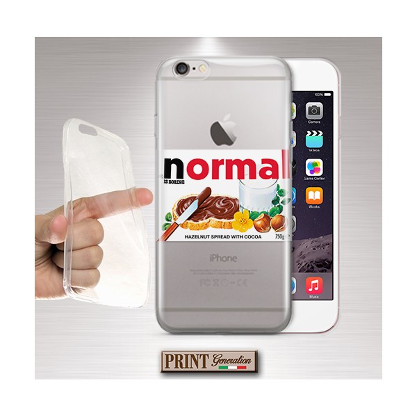 Cover - 'NUTELLA' parodia normal is boring divertente trasparente SAMSUNG