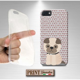 Cover - 'GOOD BOI PUG' cucciolo cane carlino carino colori pastello SAMSUNG