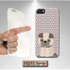 Cover - 'GOOD BOI PUG' cucciolo cane carlino carino colori pastello SAMSUNG