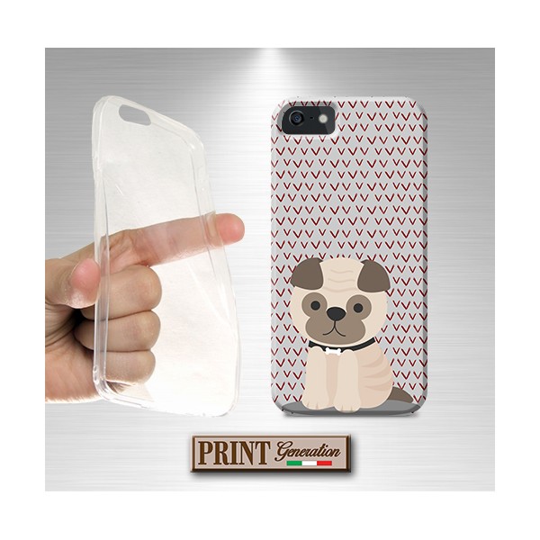 Cover - 'GOOD BOI PUG' cucciolo cane carlino carino colori pastello WIKO