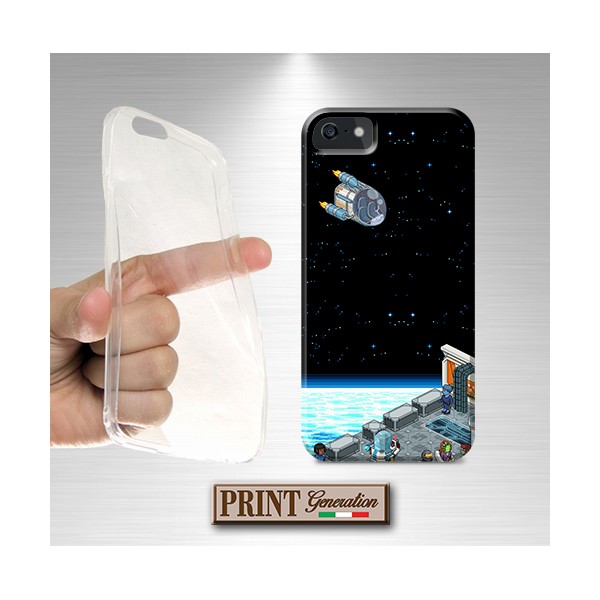 Cover - 'SCIFI PIXELS' SPAZIO 8BIT SCI-FI colori FANTASIA galassia SAMSUNG