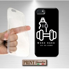 Cover - 'WORK HARD OR GO HOME' palestra fitness pesi minimalista SAMSUNG