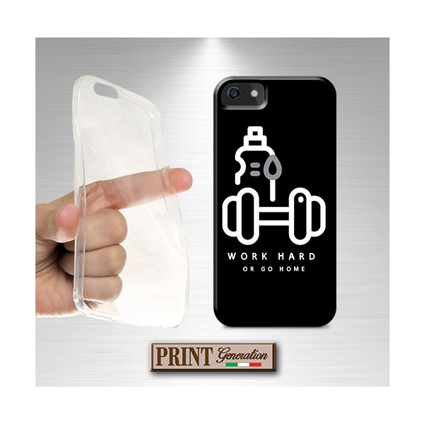 Cover - 'WORK HARD OR GO HOME' palestra fitness pesi minimalista WIKO