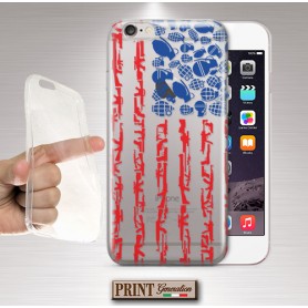 Cover - 'weapon flag' america pistola guerra TRASPARENTE bandiera HUAWEI