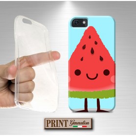 Cover - 'WATERMELON SOLID' colori pastello frutta anguria carino SAMSUNG