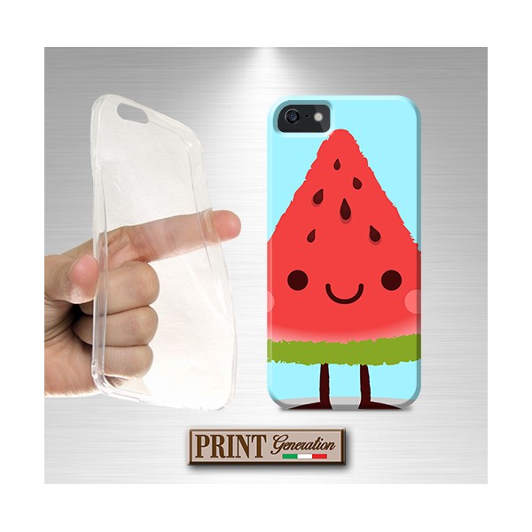 Cover - 'WATERMELON SOLID' colori pastello frutta anguria carino SAMSUNG