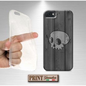 Cover - 'LEGNO TESCHIO 1' EFFETTO LEGNO TESCHIO RUSTICO DARK HUAWEI