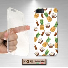 Cover - 'PINA COLADA pattern' ananas tropicale cocco carino frutta drink alcool SAMSUNG