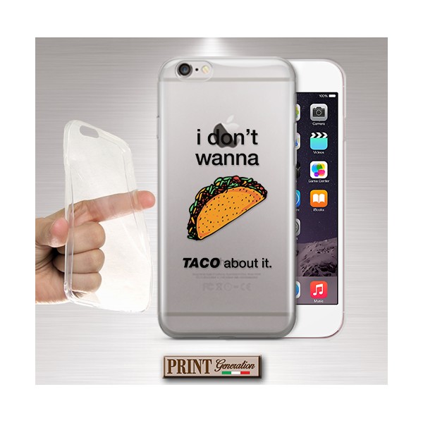 Cover - 'TACO about it trasp' cibo messicano TRASPARENTE tacos frasi divertenti carino tumblr aesthetic HUAWEI