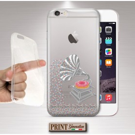 Cover - 'GRAMOPHONE donut trasp' ciambelle TRASPARENTE sprinkles carino musica dolci GRAMMOFONO ASUS ZENFONE