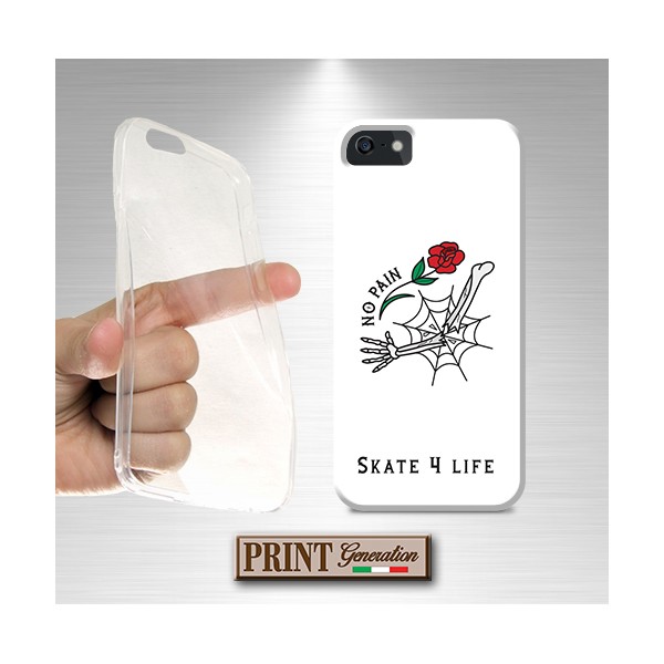 Cover - 'SKATE LIFE no pain' SPORTS TATTOO TRADITIONAL STYLE SCHELETRO SAMSUNG