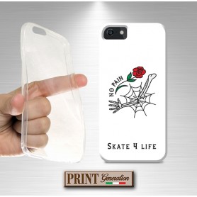 Cover - 'SKATE LIFE no pain' SPORTS TATTOO TRADITIONAL STYLE SCHELETRO HUAWEI