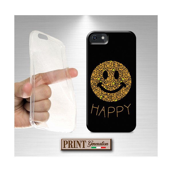 Cover - 'HAPPY' smiley elementi dark carino emoji sorriso HONOR