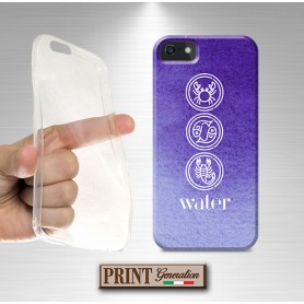 Cover- 'ZODIAC water signs' segni zodiacali elemento acqua effetto acquerelle mistico IPHONE