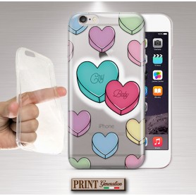 Cover - 'SWEET HEARTS' TRASPARENTE cuori dolci caramelle fandom melanie martinez cry baby ASUS ZENFONE