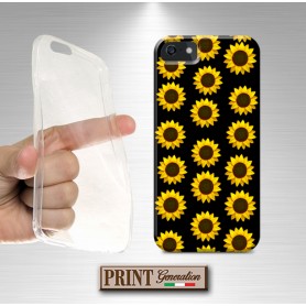 Cover - 'SUNFLOWERS solid' girasole carino fiore emoji dark SAMSUNG