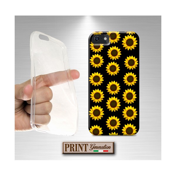 Cover - 'SUNFLOWERS solid' girasole carino fiore emoji dark SAMSUNG