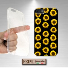 Cover - 'SUNFLOWERS solid' girasole carino fiore emoji dark SAMSUNG