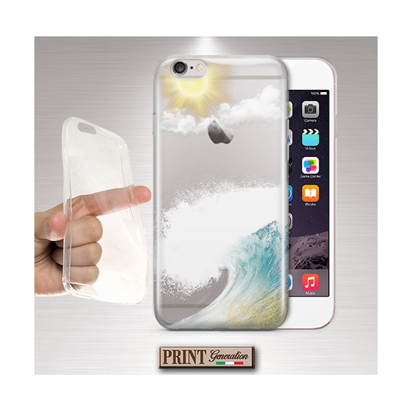 Cover - 'beach wave trasp' TRASPARENTE spiaggia surf estate vacanze tropicale mare sole paesaggio ASUS ZENFONE