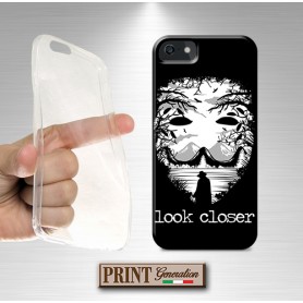 Cover - 'THE MASK look closer' maschera HALLOWEEN paesaggio dark horror anonymous SAMSUNG