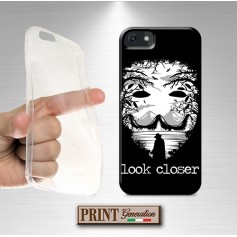 Cover - 'THE MASK look closer' maschera HALLOWEEN paesaggio dark horror anonymous SAMSUNG