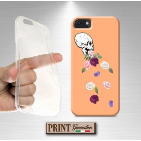 Cover - 'SKULL SPITTING FLOWERS' TESCHIO FIORI CARINO COLORI DONNA delicato SAMSUNG