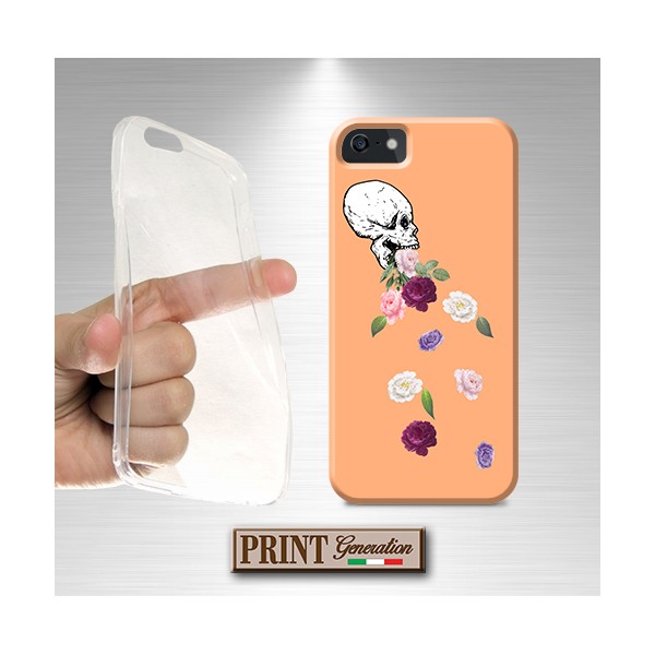 Cover - 'SKULL SPITTING FLOWERS' TESCHIO FIORI CARINO COLORI DONNA delicato SAMSUNG