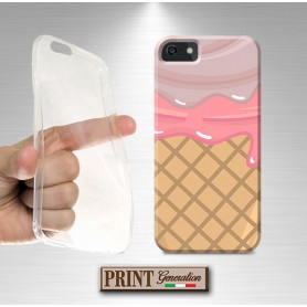 Cover - 'ICECREAM' GELATO CARINO COLORI WAFFLE dolci HUAWEI