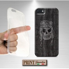 Cover - 'LEGNO TESCHIO 4' EFFETTO LEGNO RUSTICO DARK BIKERS SAMSUNG