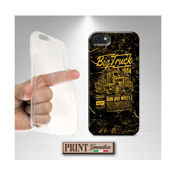 Cover -'ts big truck 2' CAMION ROAD EFFETTO POSTER GIALLO IPHONE