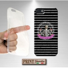 Cover - 'SHOWTIME beetlejuice' FILM BEETLEJUICE SPIRITELLO PORCELLO TIM BURTON HORROR RIGHE STRISCE ASUS ZENFONE