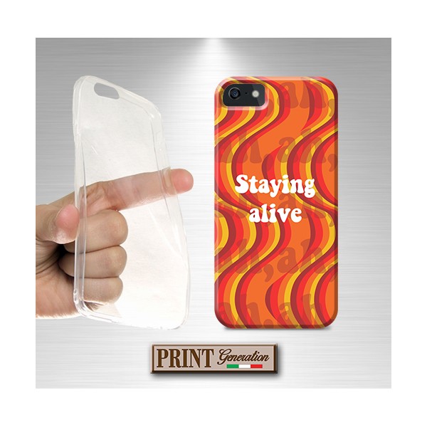 Cover - 'STAYING ALIVE groovy' 70S COLORI CARINO GROOVY HIPPIE BEE GEES ASUS ZENFONE