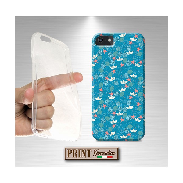 Cover - 'OCEANO pattern' elementi del mare carino donna delicato SAMSUNG