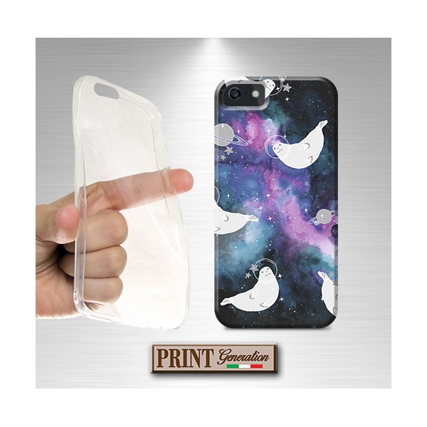 Cover - 'SPACE seal' galassia foca carino spazio colorito SAMSUNG