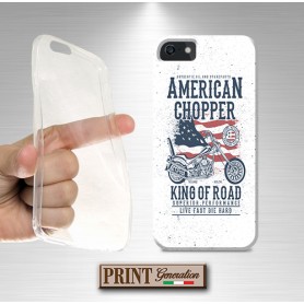 Cover - 'ts american chopper' MOTOCICLETTA BANDIERA AMERICANA CHOPPER EFFETTO POSTER VINTAGE SAMSUNG