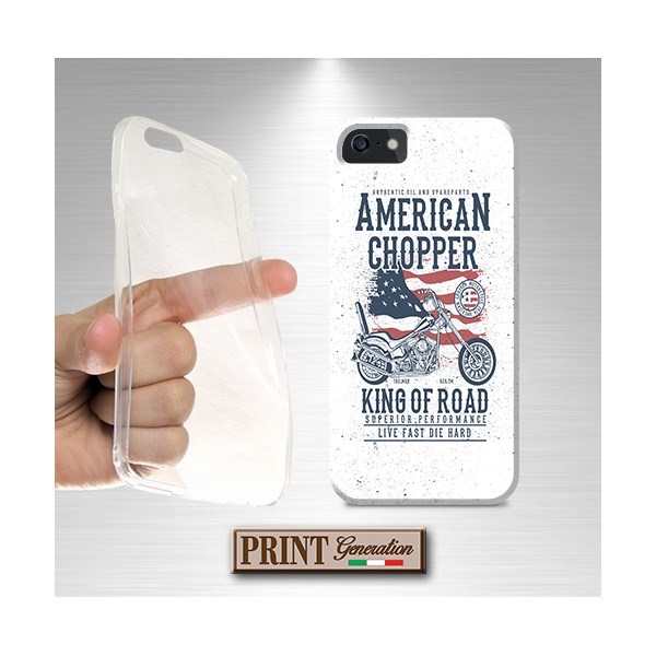 Cover - 'ts american chopper' MOTOCICLETTA BANDIERA AMERICANA CHOPPER EFFETTO POSTER VINTAGE SAMSUNG