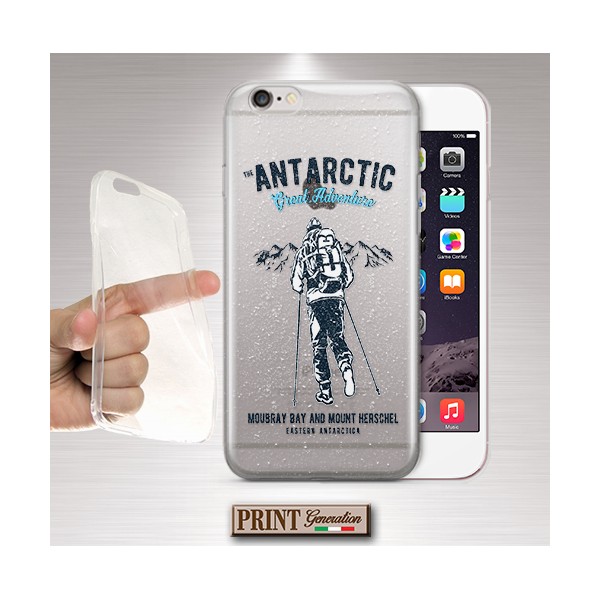 Cover - 'ts trasp antartic adventure' SPORT ALPINISMO EFFETTO POSTER TRASPARENTE VINTAGE IPHONE