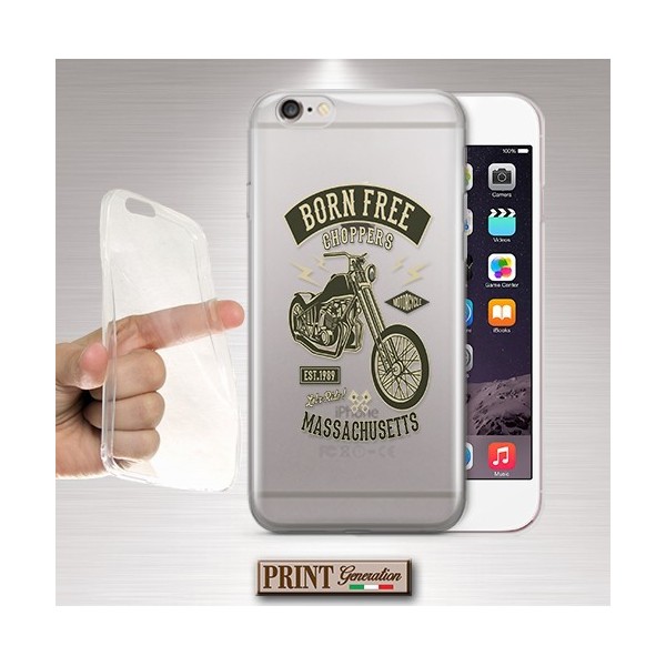 Cover - 'ts trasp born free choppers' MOTOCICLETTA TRASPARENTE CHOPPER VINTAGE effetto poster Oppo