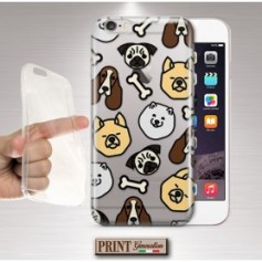 Cover - 'DOGGIES pattern' CANE cuccioli carini trasparente Oppo