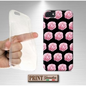 Cover - 'FLW pattern' rose elegante donna fiori nero carino chic Oppo