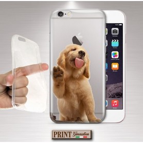 Cover - 'GOLDEN RETRIEVER puppy trasp' CUCCIOLO CARINO CANE TRASPARENTE animali domestici divertente Oppo