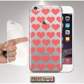 Cover - 'hearts' TRASPARENTE cuori carino delicato sottile Oppo