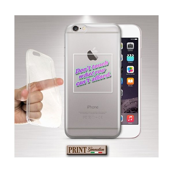 Cover - 'don't touch' FRASI TUMBLR TESTO CARINO TRASPARENTE MINIMALISTA DIVERTENTE Oppo