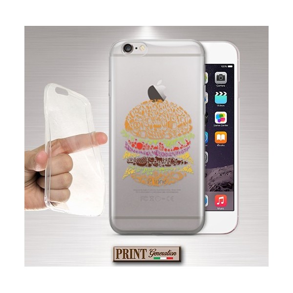 Cover - 'BURGER elements trasp' cibo hamburger carino colorito TRASPARENTE ghiottoni Oppo