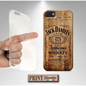 Cover stampata Jack Daniel's effetto legno Oppo