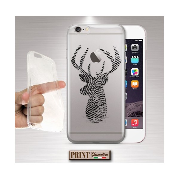 Cover - 'deer print' TRASPARENTE impronta cervo animali della foresta patronus Oppo