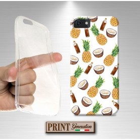 Cover - 'PINA COLADA pattern' ananas tropicale cocco carino frutta drink alcool Oppo