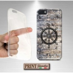 Cover stampata Nautica TIMONE VINTAGE LEGNO effetto Oppo