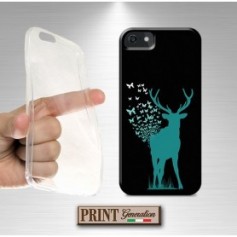 Cover - 'DEER butterflies SOLID' cervo corna farfalle carino magico fantasia patronus Oppo