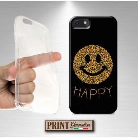 Cover - 'HAPPY' smiley elementi dark carino emoji sorriso Oppo